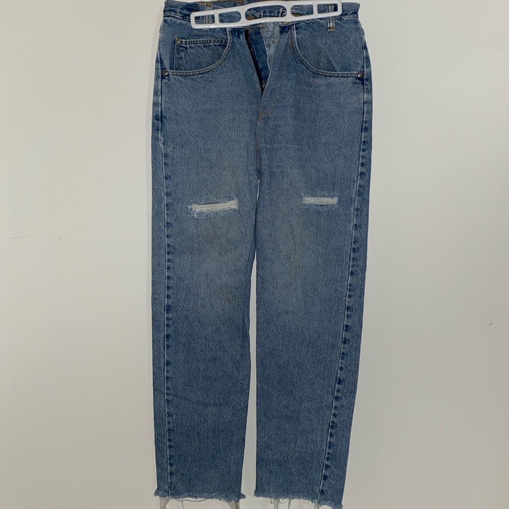 Vintage distressed wrangler jeans